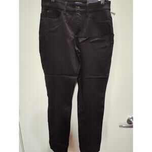 NYDJ Alina Legging Jeans Womens Size 8 Stretch Lift Tuck Mid-Rise in Black